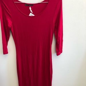 NWT Red Bodycon Dress Suzy Shier Size Medium